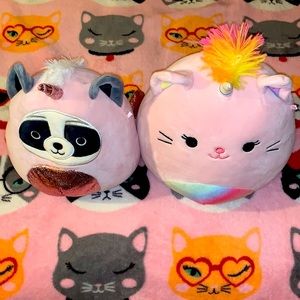 Rocky The Panda In Costume & Sabrina the Caticorn Squishmallow Bundle